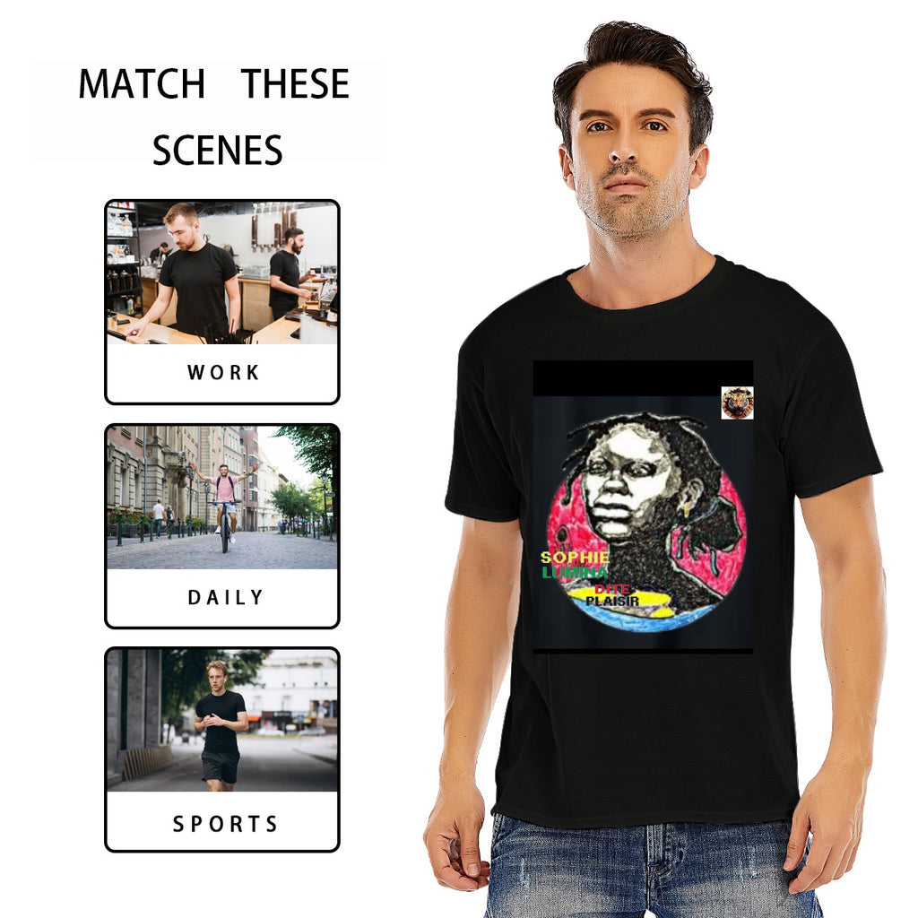 ✊🏾T-shirt Unisex LUMINA SOPHIE Noir - Héroïne Martiniquaise | MATNIK