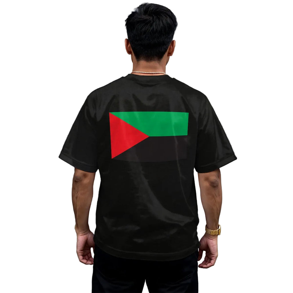 T-Shirt Fierté Martiniquaise - Logo MATINIQ + Drapeau Vert-Rouge-noir