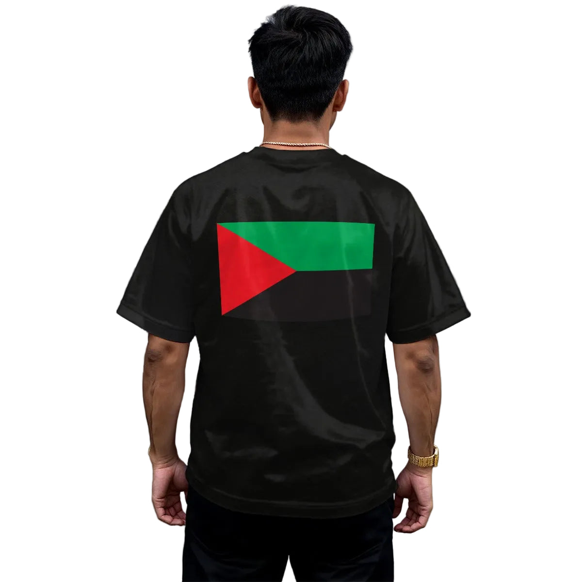T-Shirt Fierté Martiniquaise - Logo MATINIQ + Drapeau Vert-Rouge-noir